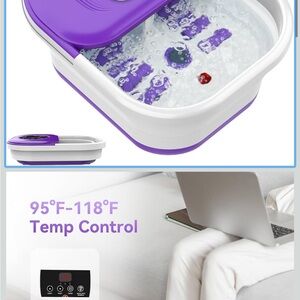 Purple Foot Spa with Temperature Control